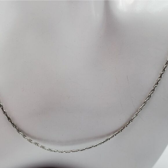 18k white gold plated necklace N1324 - Picture 2 of 4